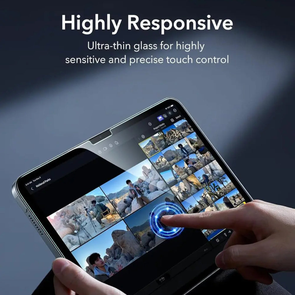 Beschermfolie ESR Armorite UltraFit voor Apple iPad (2025) / (2022), Gehard Glas, Volledige Lijm, Set van 2 Stuks