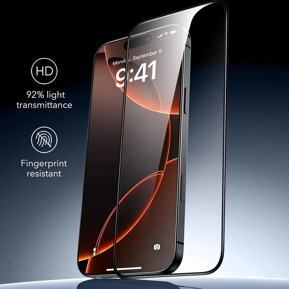 Beschermfolie ESR Armorite UltraFit voor Apple iPhone 17 Air, Gehard Glas, Volledige Lijm, Set van 3 stuks, Zwart