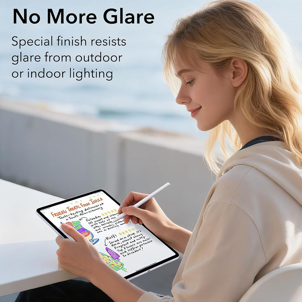 Beschermfolie ESR Paper Feel UltraFit voor Apple iPad Air 13 (2026) / Air 13 (2025), Plastic, Set van 2 stuks