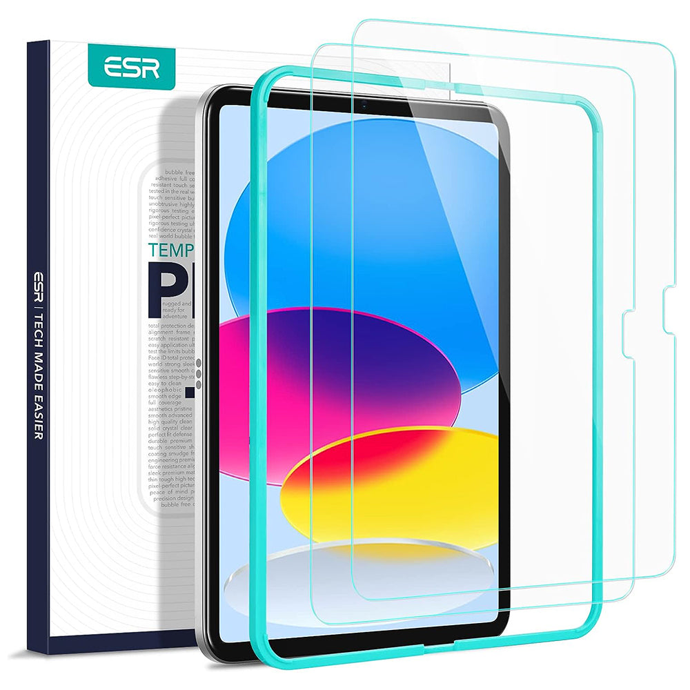 Schermbeveiligingsfolie ESR voor Apple iPad (2025) / (2022), Gehard Glas, Volledige Lijm, Set van 2 Stuks