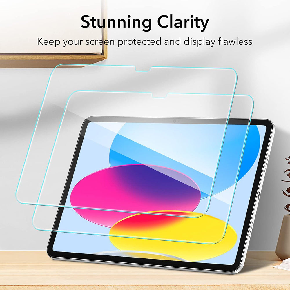 Schermbeveiligingsfolie ESR voor Apple iPad (2025) / (2022), Gehard Glas, Volledige Lijm, Set van 2 Stuks