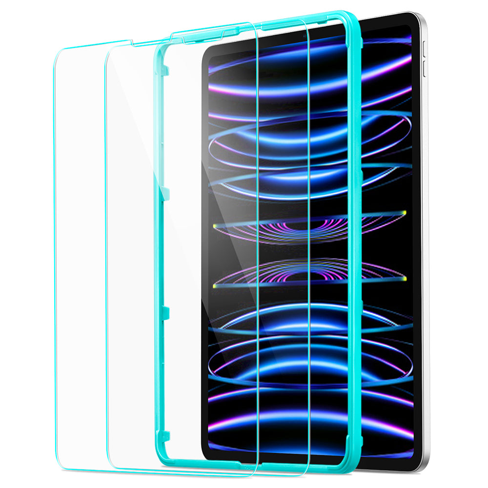 Beschermfolie ESR Scherm voor Apple iPad Air (2022) / Pro 11 (2021) / Air (2020), Gehard Glas, Volledige Lijm, Set van 2 Stuks
