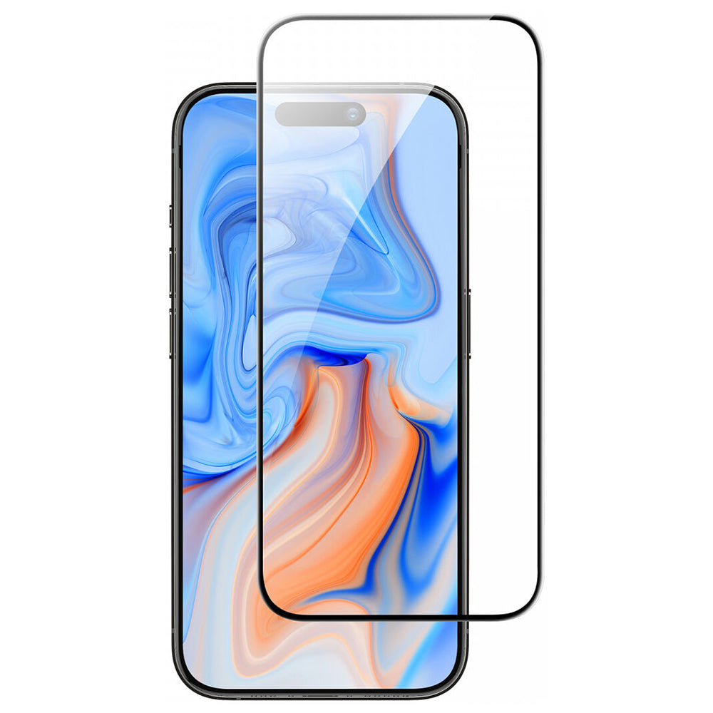 Beschermfolie ESR Scherm voor Apple iPhone 15, Gehard Glas, Volledige Lijm, Zwart
