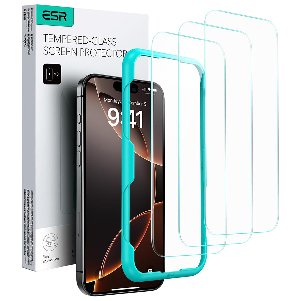 ESR-schermbeveiligingsfolie voor Apple iPhone 17 Air, Gehard Glas, Volledige Lijm, Set van 3 stuks