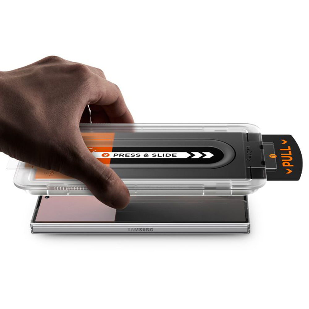 Privacy Screen Protector Spigen GlastR EZ FIT Pro HD voor Samsung Galaxy Z Fold8 Ultra F976, Gehard Glas, Set van 2 stuks