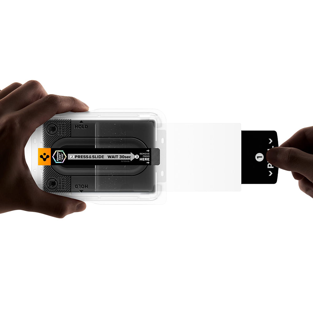 Spigen GlastR EZ FIT Pro HD Buiten Scherm Beschermfolie voor Samsung Galaxy Z Fold8 F971, Gehard Glas, Volledige Lijm, Set van 2 stuks AGL11943