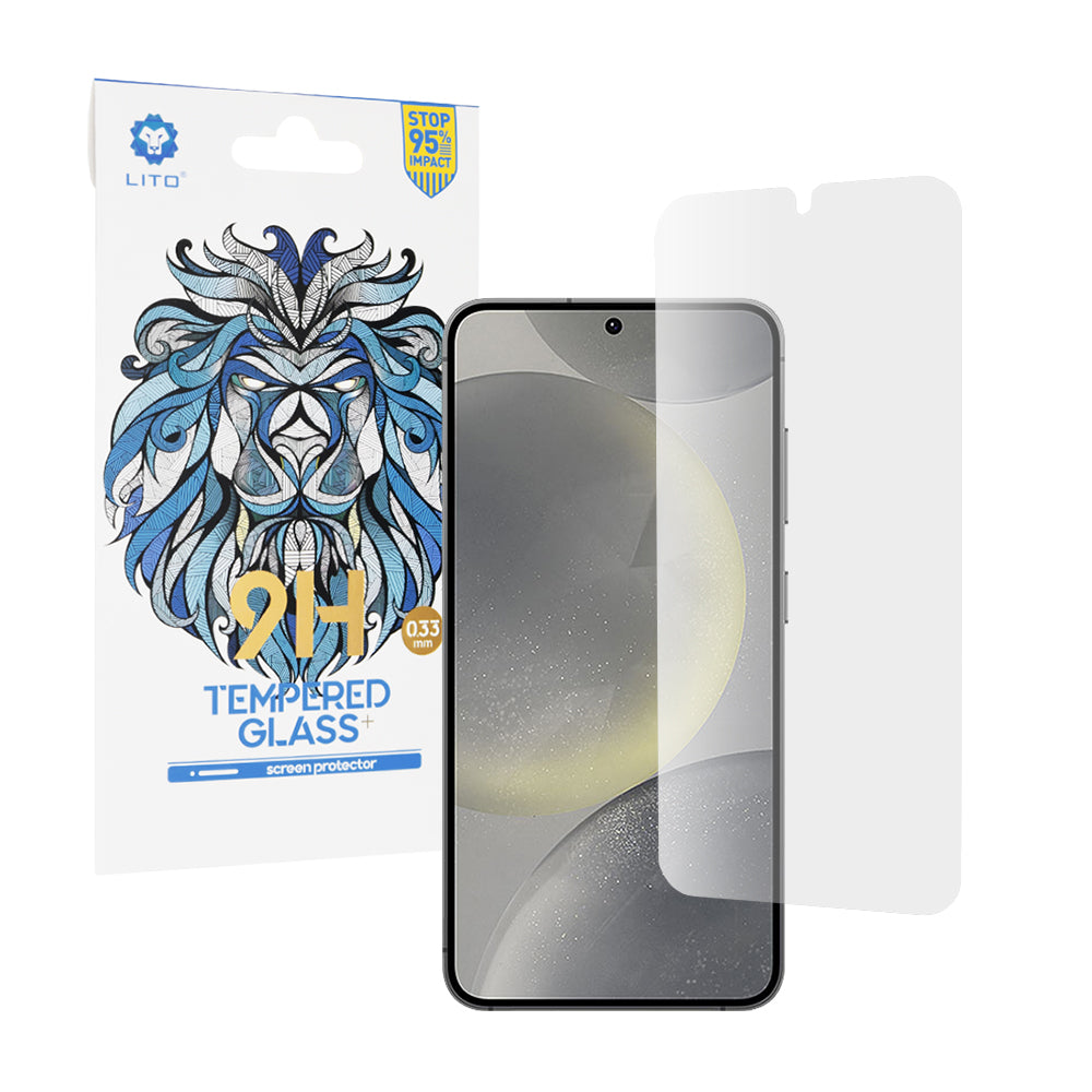 Beschermfolie Lito Classic Ultra Thin voor Samsung Galaxy S25 S931 / S24 S921, Gehard Glas, Volledige Lijm, 2.5D