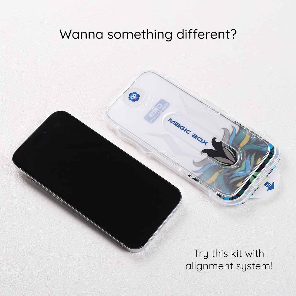 Beschermfolie Lito Magic Glass Box D+ Tools voor Apple iPhone 17 Pro, Gehard Glas, Volledige Lijm