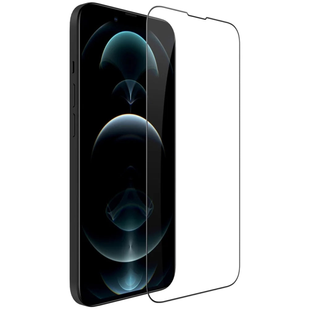 Nillkin CP+ Pro schermbeschermfolie voor Apple iPhone 17e / 16e / 14 / 13 Pro / 13, gehard glas, volledige lijm, zwart