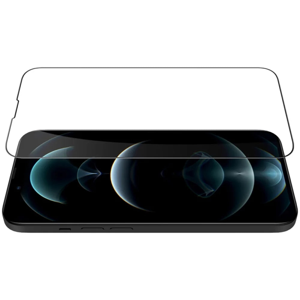 Nillkin CP+ Pro schermbeschermfolie voor Apple iPhone 17e / 16e / 14 / 13 Pro / 13, gehard glas, volledige lijm, zwart