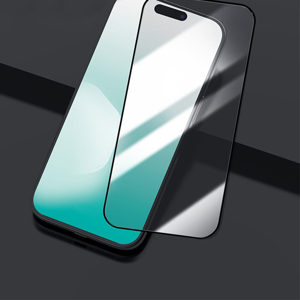 Nillkin CP+ Pro schermbeschermfolie met applicator voor Apple iPhone 16 Pro Max, gehard glas, volledige lijm, zwart