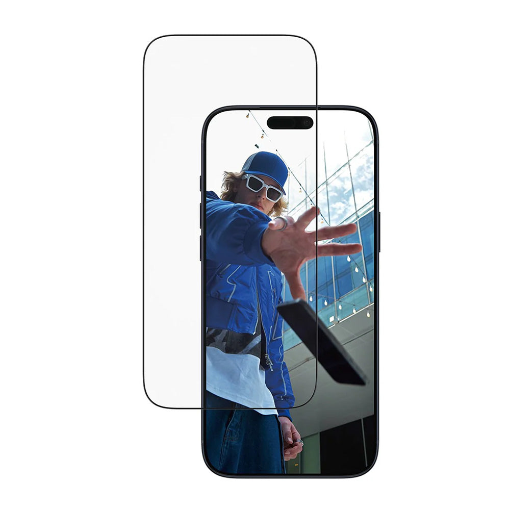 PanzerGlass Ultra-Wide Fit EasyAligner schermbeschermfolie voor Apple iPhone 17 Pro Max, Gehard Glas, Volledige Lijm, Zwart