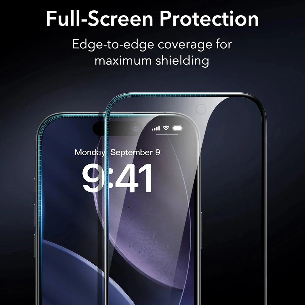 Privacy Screen Protector ESR Armorite UltraFit voor Apple iPhone 17 Pro Max, Gehard Glas, Volledige Lijm, Set van 3 Stuks