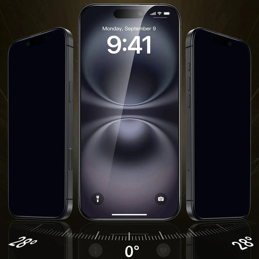 Privacy Screen Protector ESR UltraFit Armorite Pro for Apple iPhone 17 Pro, Tempered Glass, Full Glue, Set of 3 Pieces