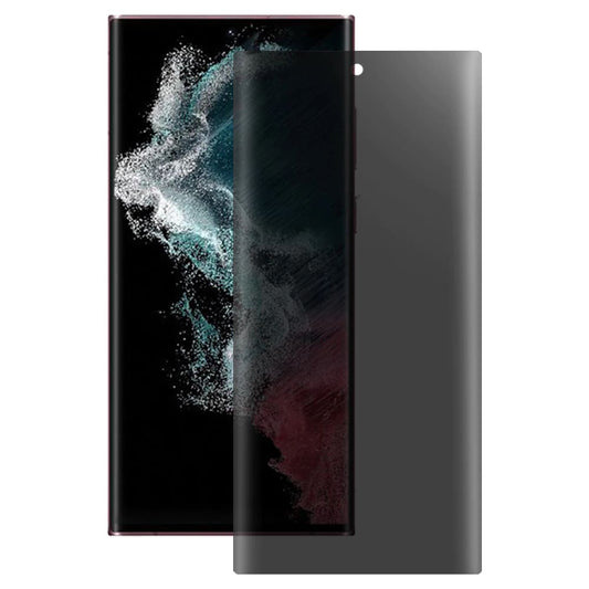 Privacy Screen Protector Folie Lito voor Samsung Galaxy S22 Ultra 5G S908, Gehard Glas, UV Lijm, 3D