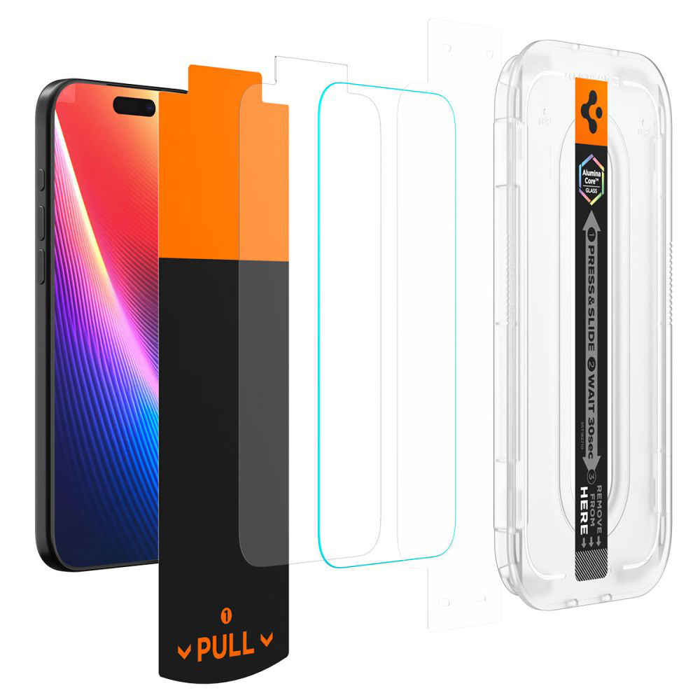 Privacy Screen Protector Spigen GlastR EZ FIT Pro for Apple iPhone 17 Air, Tempered Glass, Full Glue AGL09871
