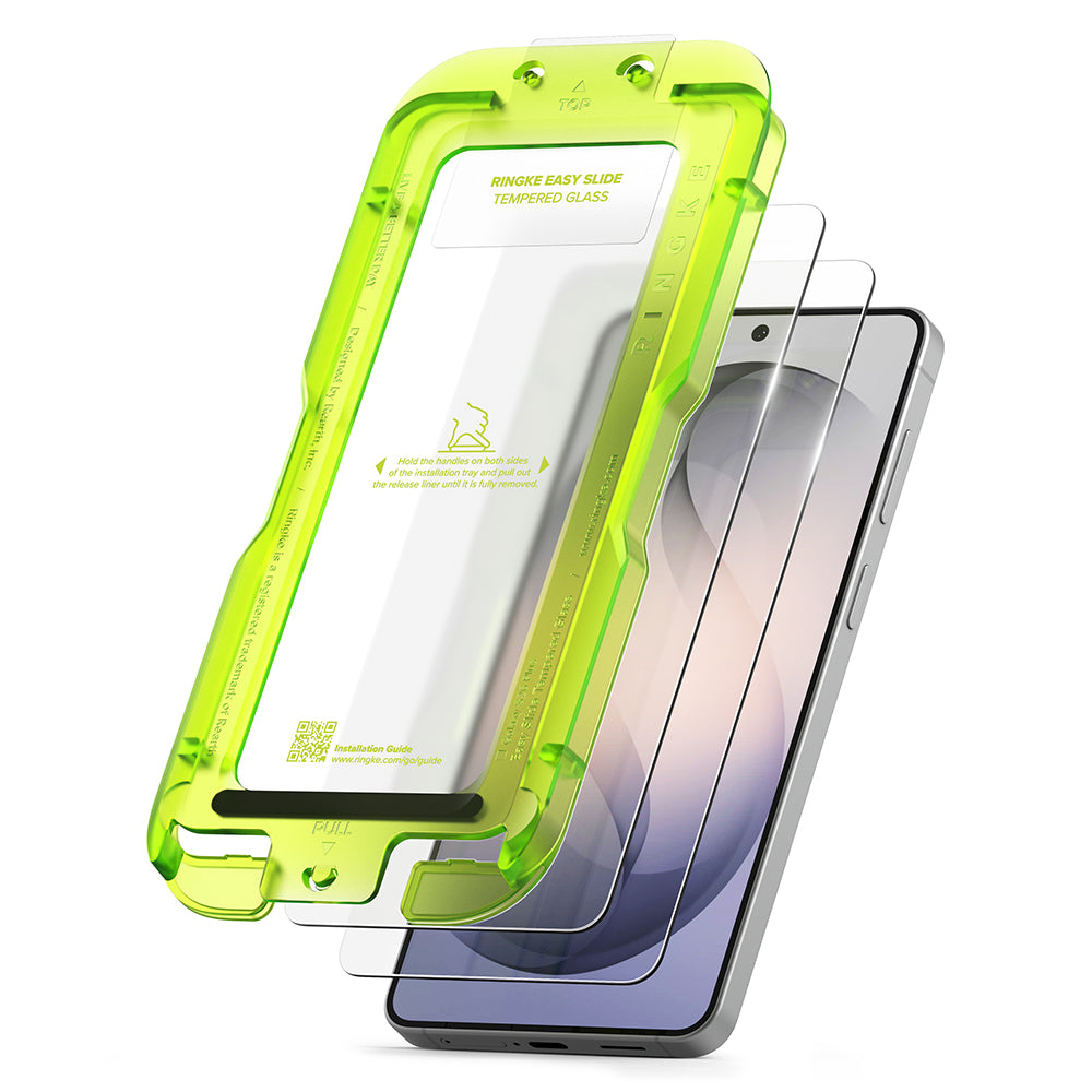 Beschermfolie Ringke Easy Slide voor Samsung Galaxy S26 Plus S947, Gehard Glas, Volledige Lijm, Set van 2 stuks