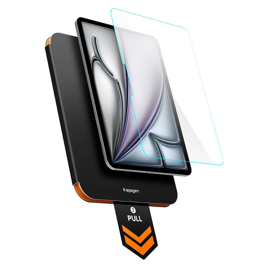 Spigen GlastR Align Master T schermbeschermfolie voor Apple iPad Air 11 (2026) / Air 11 (2025), gehard glas, Full Glue AGL11701