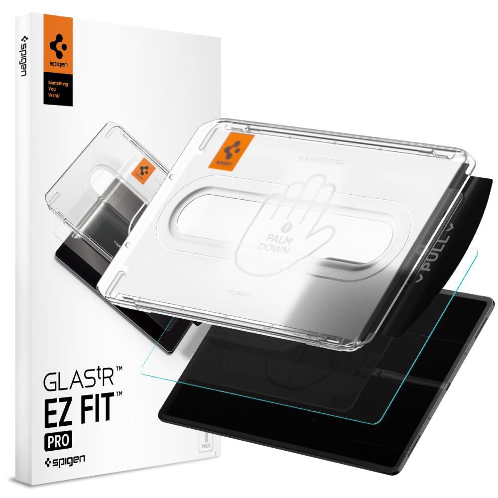 Schermbeveiligingsfolie Spigen GlastR EZ FIT Pro voor Samsung Galaxy Tab S11 Ultra, Gehard Glas, Volledige Lijm AGL10200