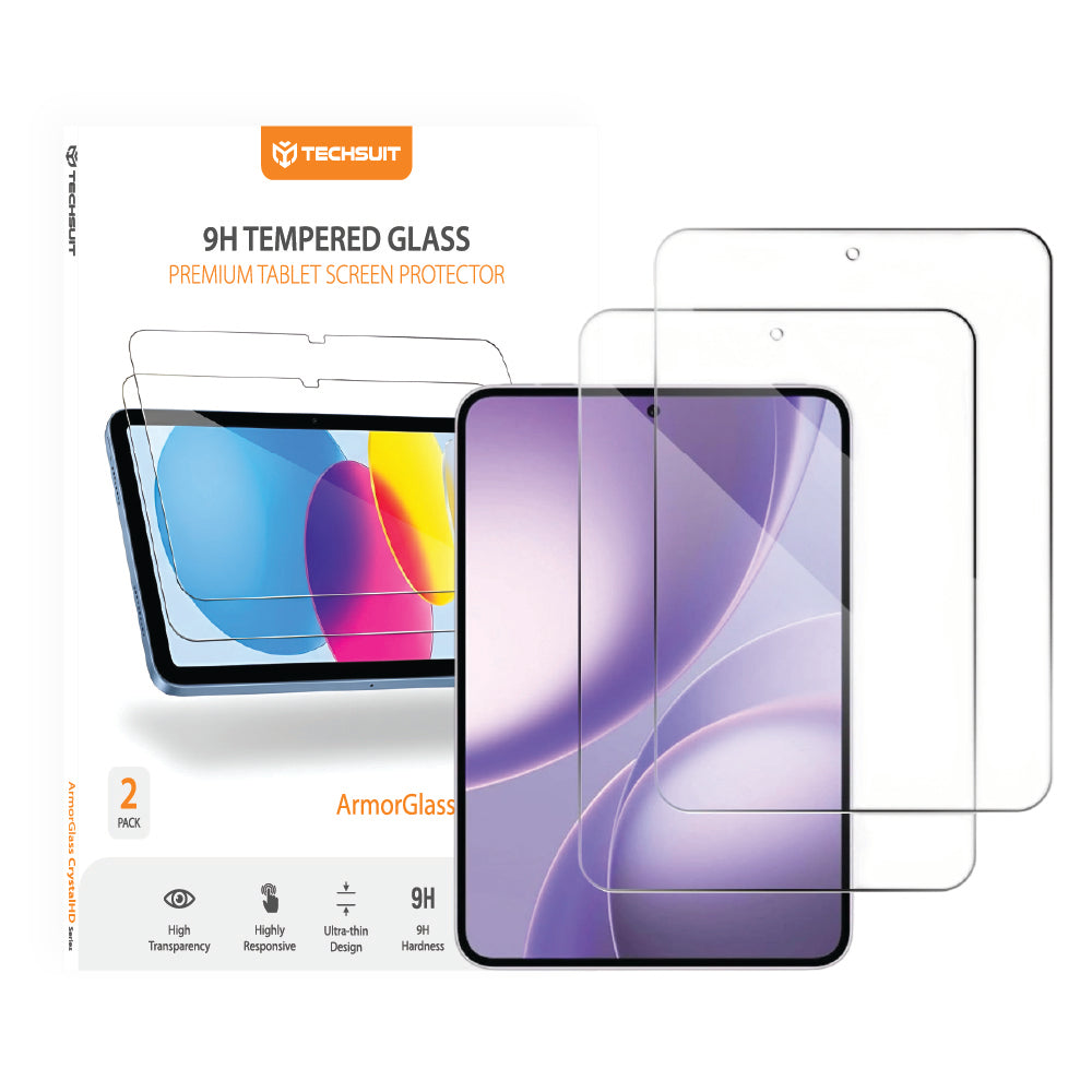Techsuit ArmorGlass CrystalHD schermbeschermfolie voor Oppo Pad Mini, gehard glas, volledige lijm, set van 2 stuks
