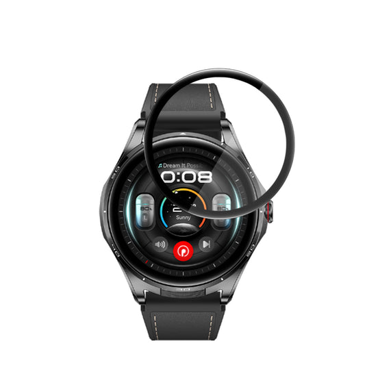 Techsuit Nano Flex schermbeschermfolie voor Huawei Watch Buds 2, plastic, set van 2 stuks, zwart