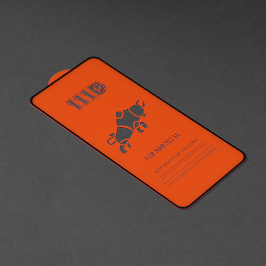 Techsuit schermbeschermfolie voor Samsung Galaxy S23 S911 / S22 5G S901, gehard glas, full glue, 111D, zwart