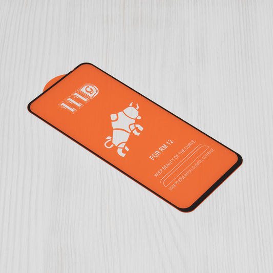 Techsuit schermbeschermfolie voor Xiaomi Poco M6 4G / Redmi 13 / 12 5G / 12, gehard glas, full glue, 111D, zwart
