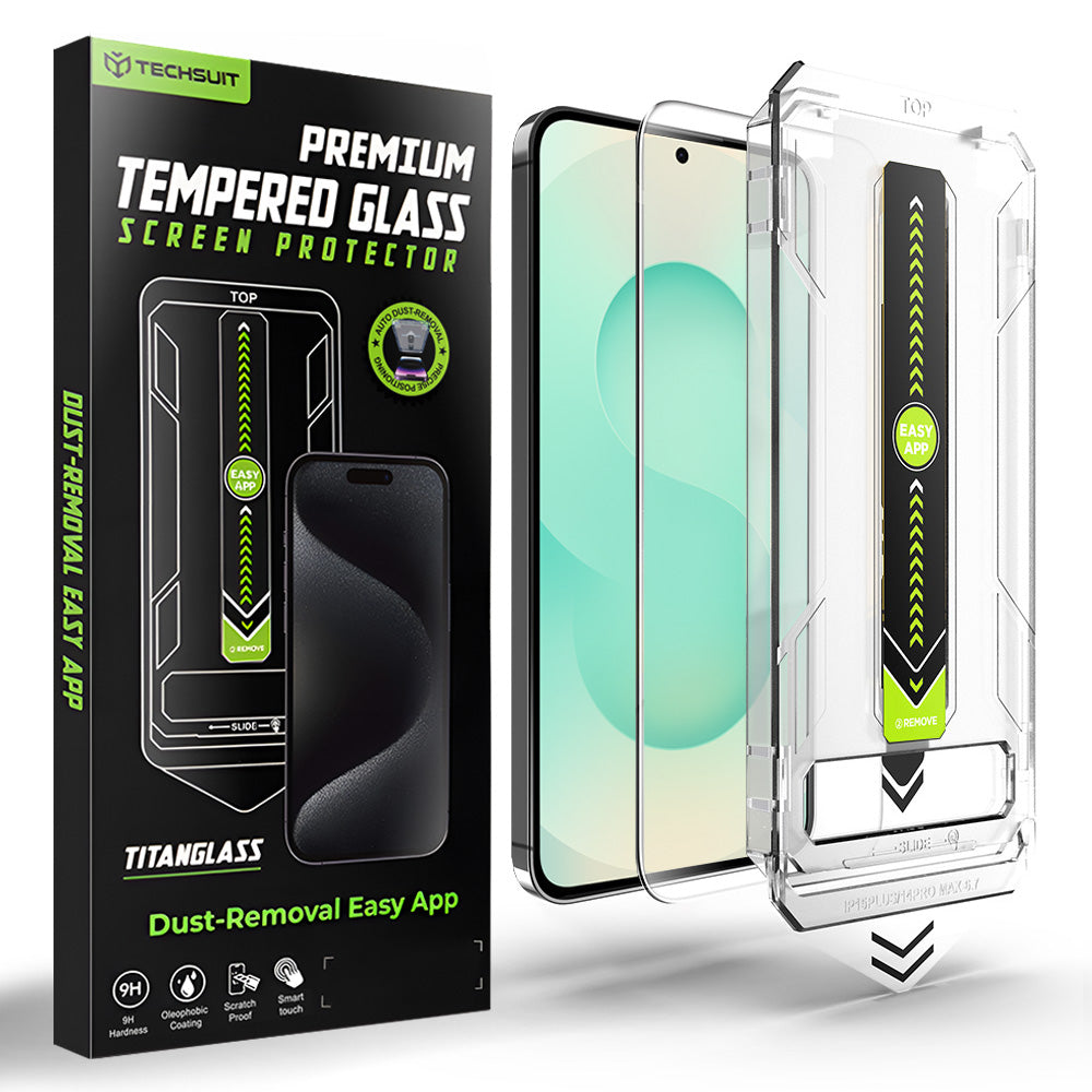 Beschermfolie Techsuit TitanGlass CrystalHD voor Samsung Galaxy S26 Plus S947, Gehard Glas, Volledige Lijm