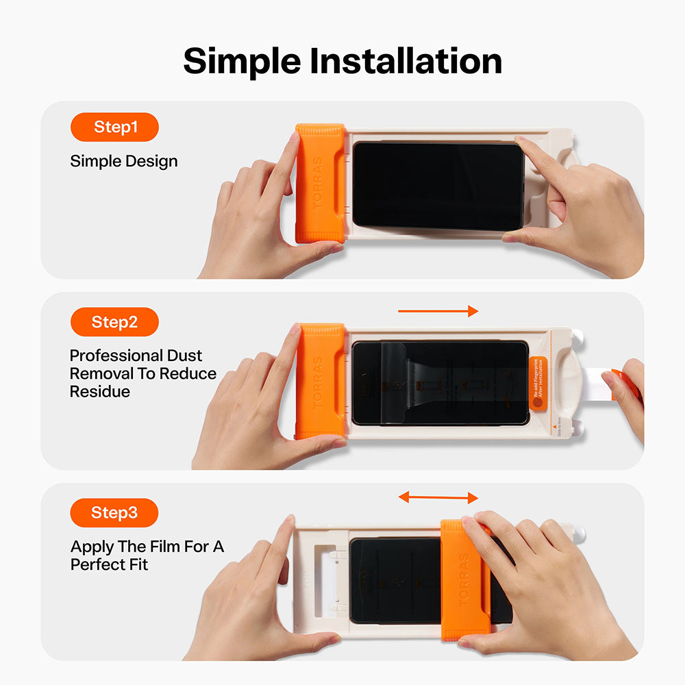 Torras OrigArmor schermbeschermfolie voor Samsung Galaxy S26 Ultra S948, gehard glas, volledige lijm