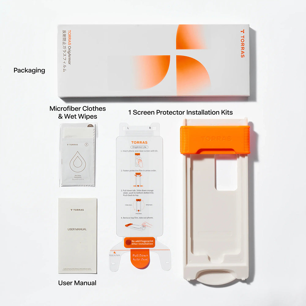 Torras OrigArmor schermbeschermfolie voor Samsung Galaxy S26 Ultra S948, gehard glas, volledige lijm