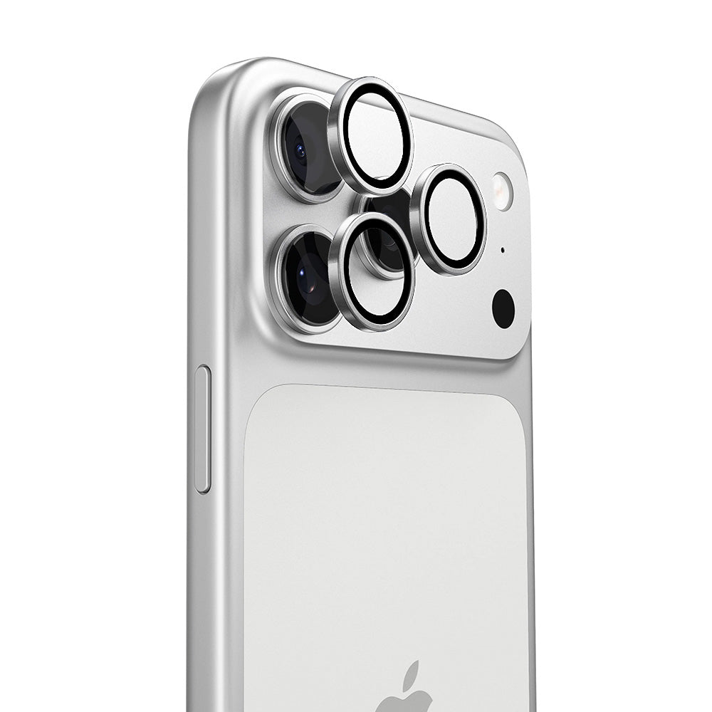 Torras Lensguard Achtercamera Beschermfolie voor Apple iPhone 17 Pro Max / 17 Pro, Gehard Glas, Zilver