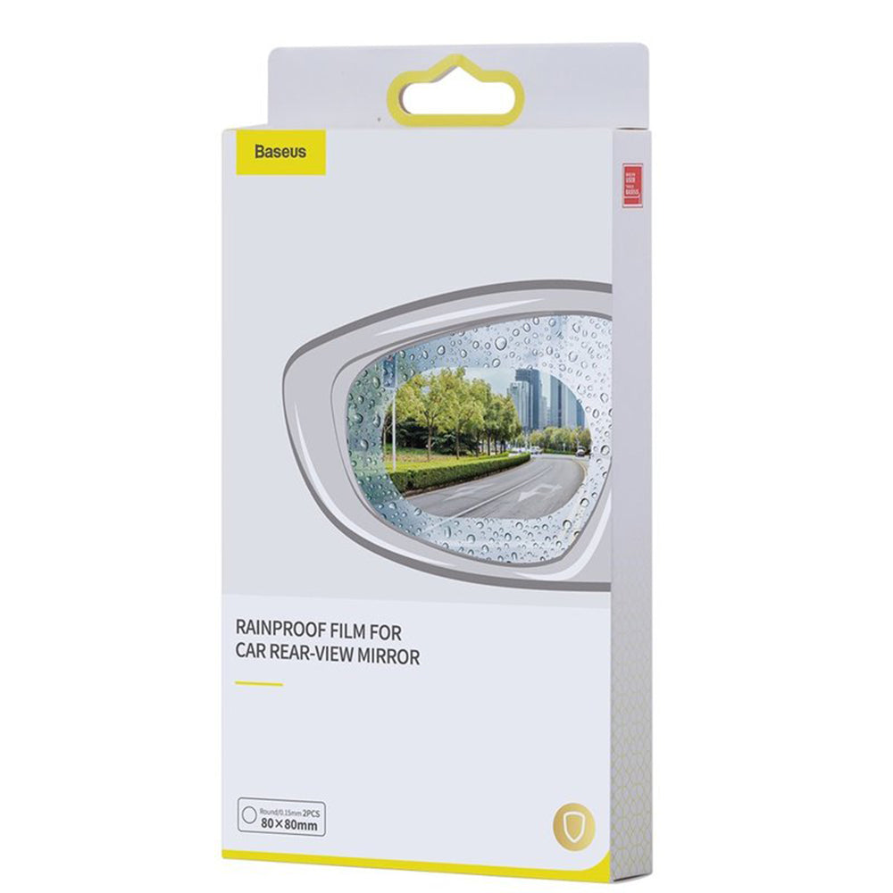 Folie Spiegel Anti Regen Baseus, 135mm x 95mm, Plastic, Set 2 stuks SGFY-C02