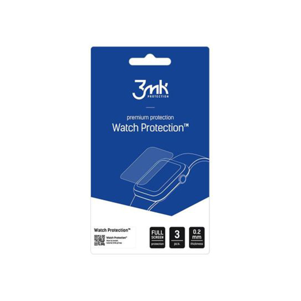 Beschermfolie 3MK Arc voor Huawei Band 11 Pro, Set van 3 stuks, Plastic