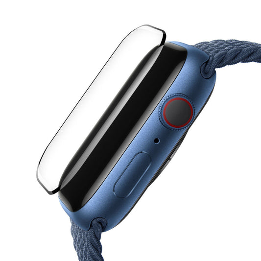 Blueo High Molecule Beschermfolie voor Apple Watch 8 / 7 45mm Series, Gehard Glas, Zwart