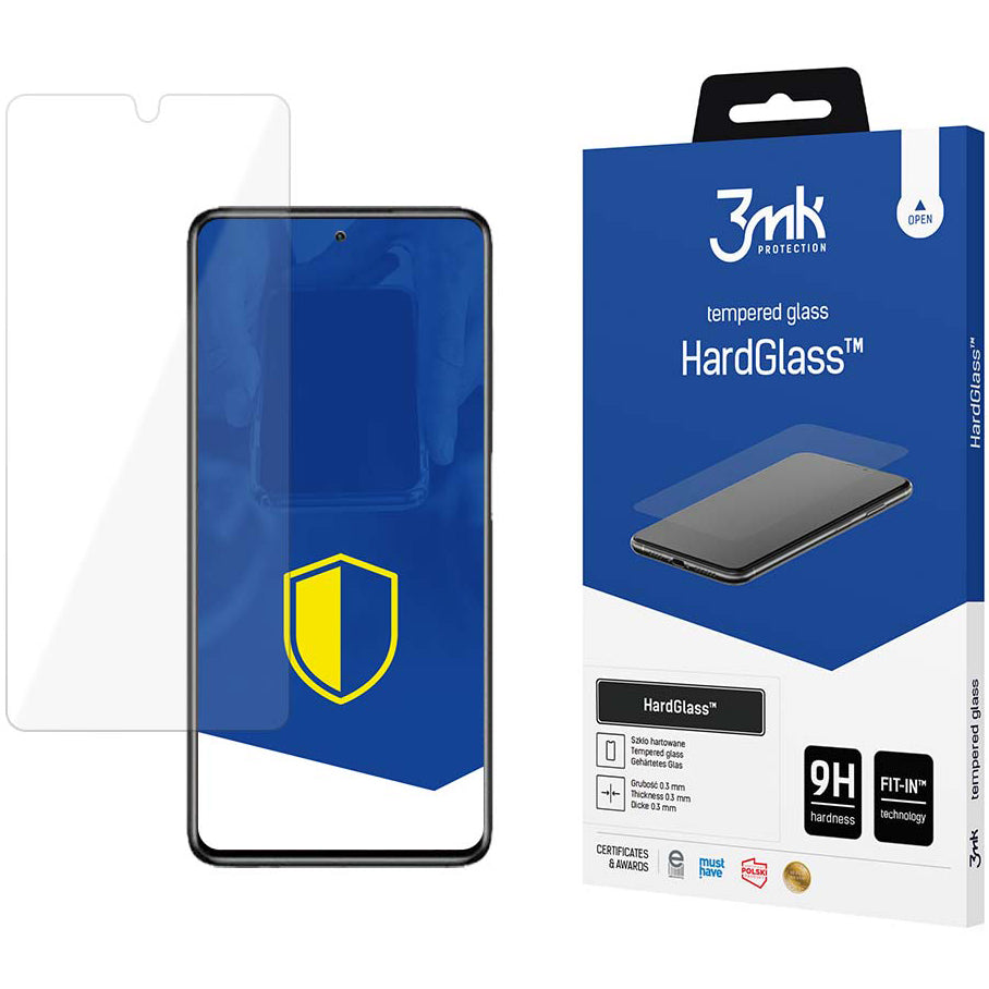 3MK HardGlass schermbeschermfolie voor Samsung Galaxy S23 S911, gehard glas, volledige lijmlaag