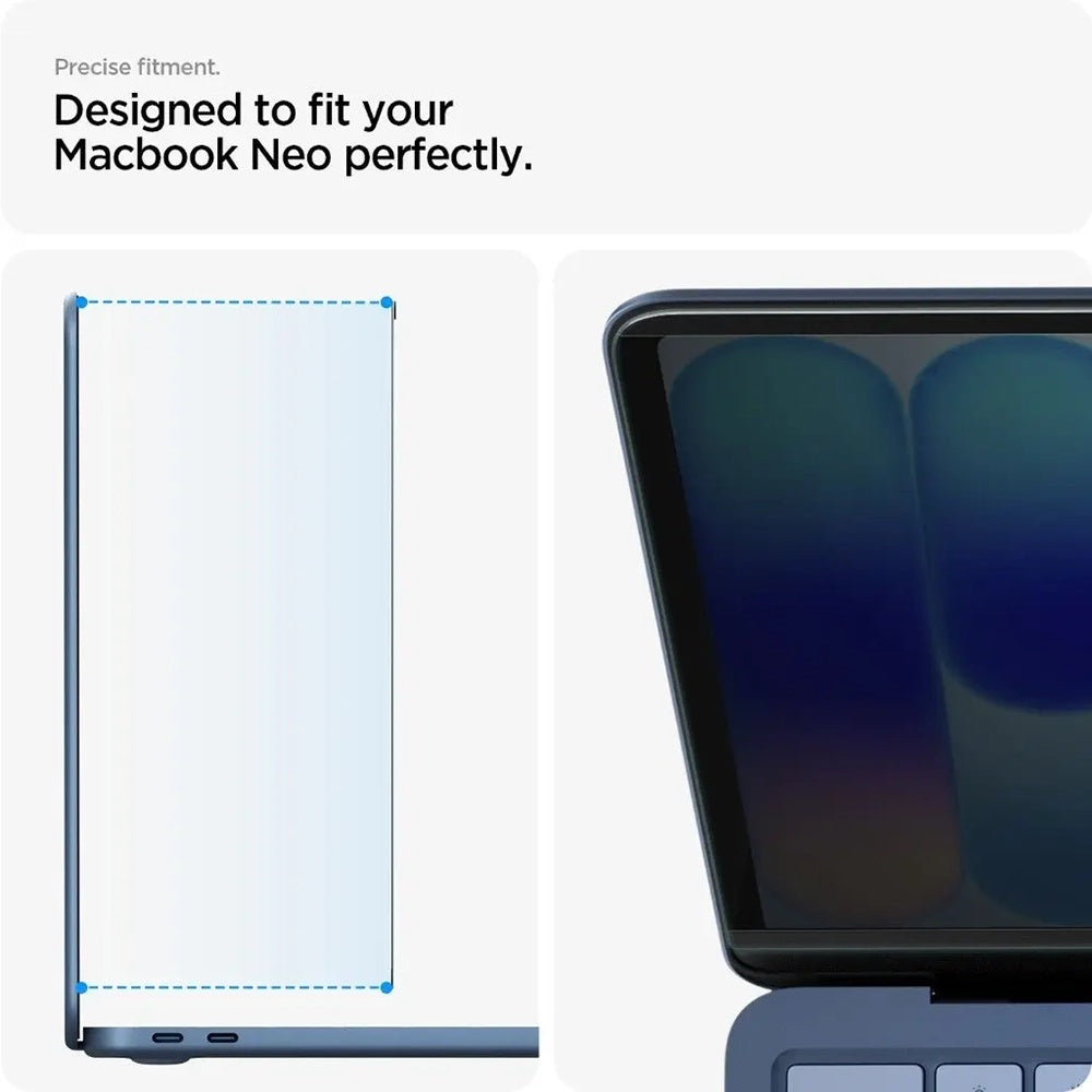 Privacy Screen Protector Folie Spigen Safe View Magnetic voor Apple MacBook Neo 13inch, Plastic AFL11670