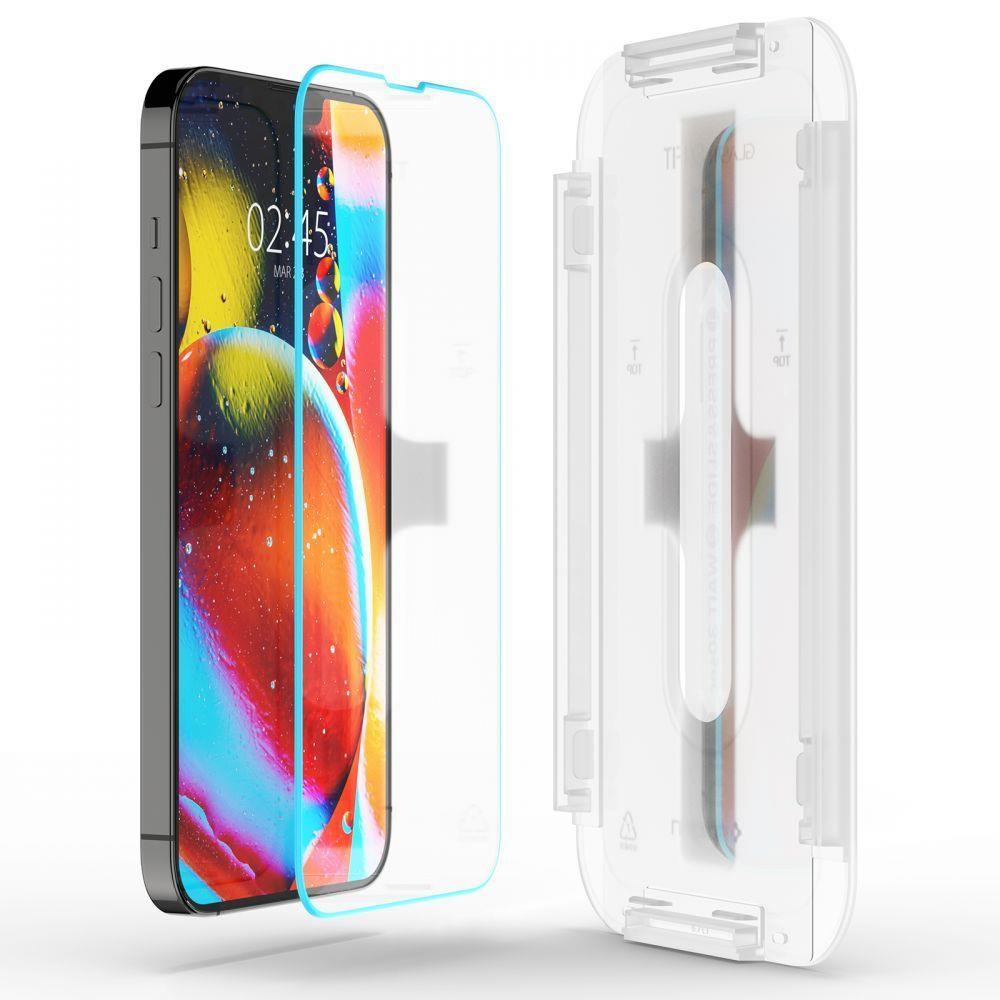 Beschermfolie Spigen GlastR EZ FIT HD voor Apple iPhone 17e / 16e / 14 / 13 Pro, Gehard Glas, Volledige Lijm AGL03724