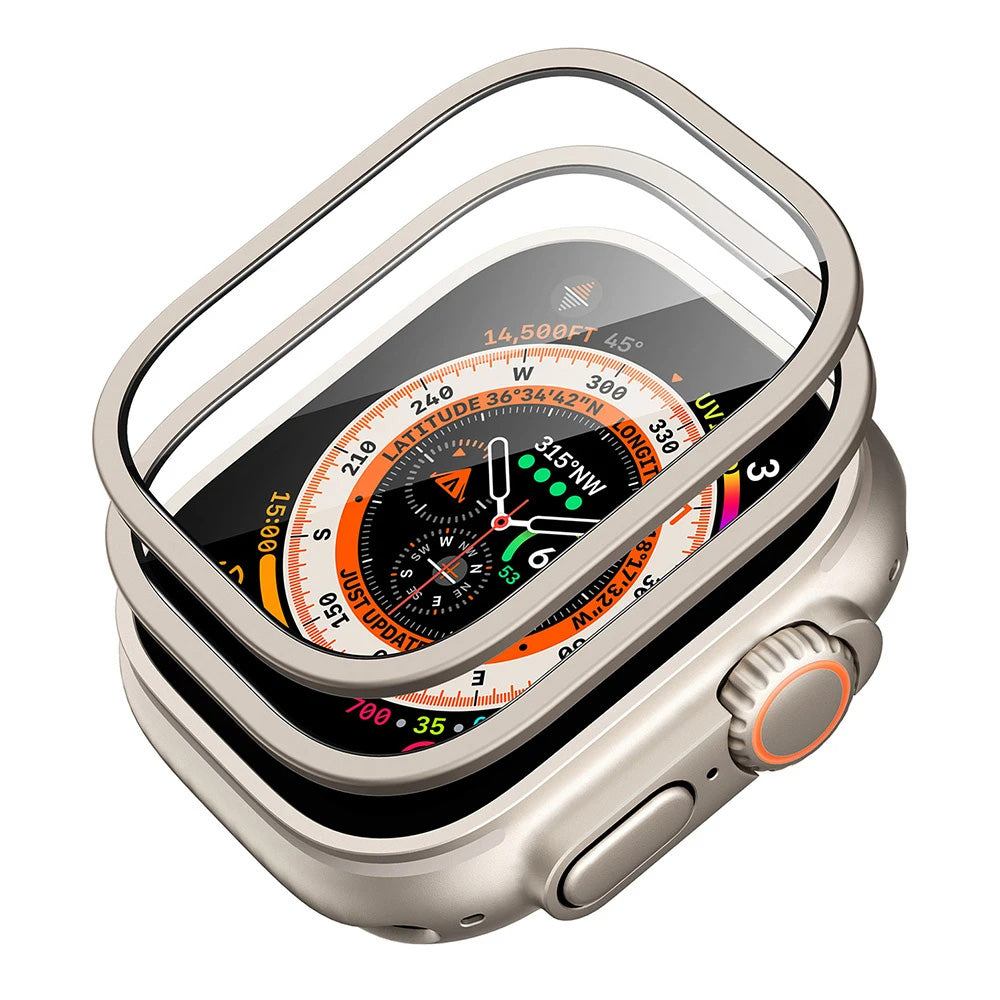 ESR Armorite Beschermfolie voor Apple Watch Ultra Series, Set van 2 stuks, Gehard Glas, Brons