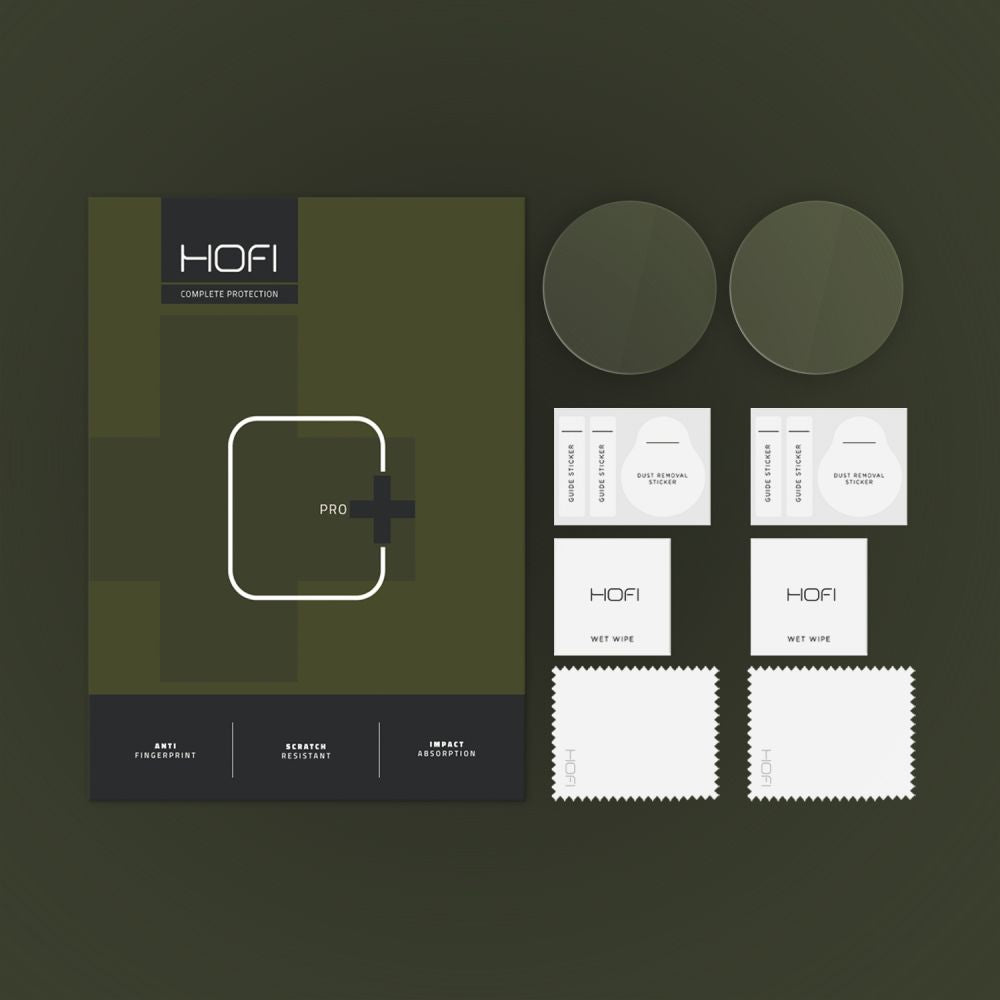 Beschermfolie HOFI Glass PRO+ voor Huawei Watch GT 5 Pro 46mm, Set van 2 stuks, Gehard Glas