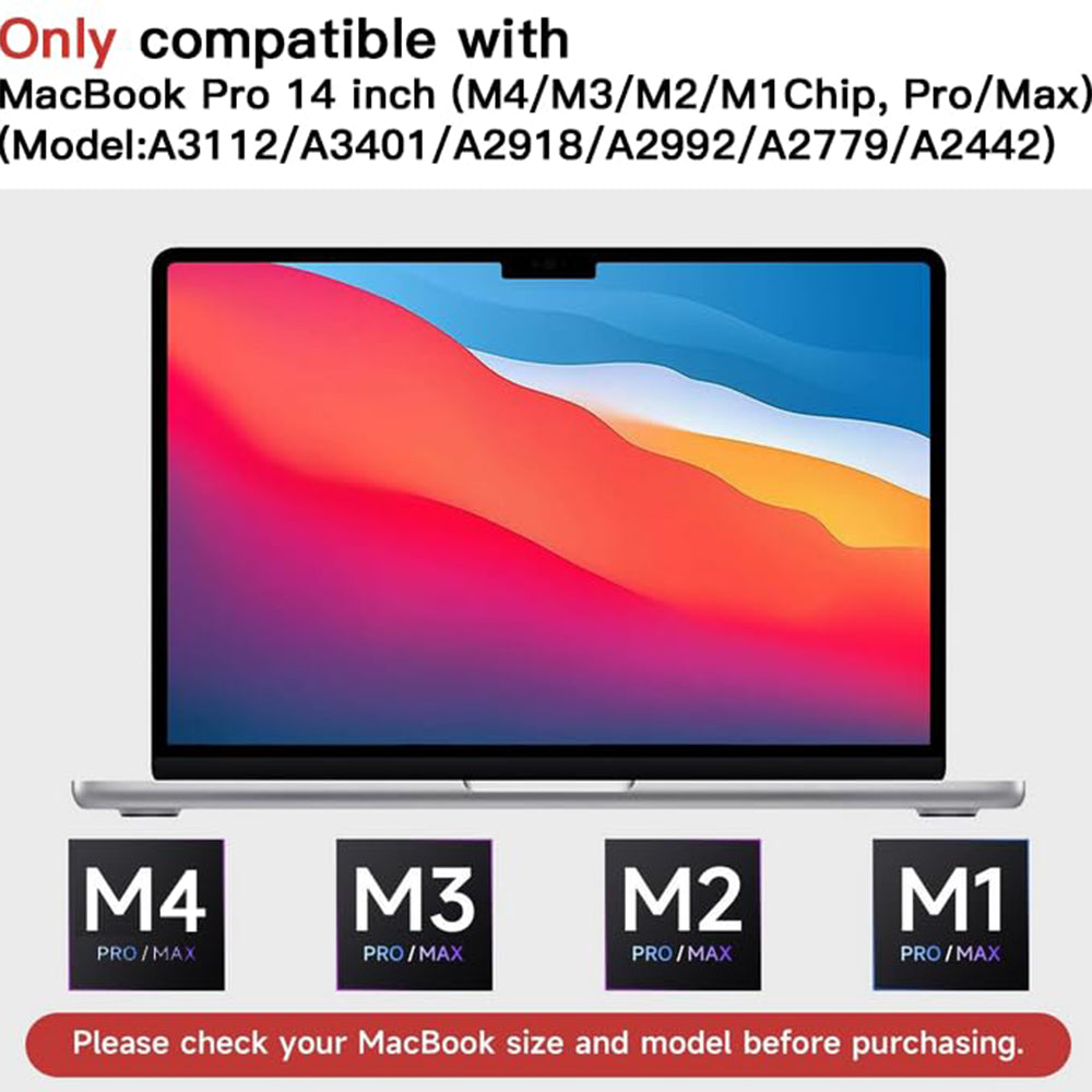 Matte Anti Blue Light Techsuit VisionProX schermbeschermfolie voor Apple MacBook Pro 14 inch (2026) / (2025) / (2024) / (2023), plastic
