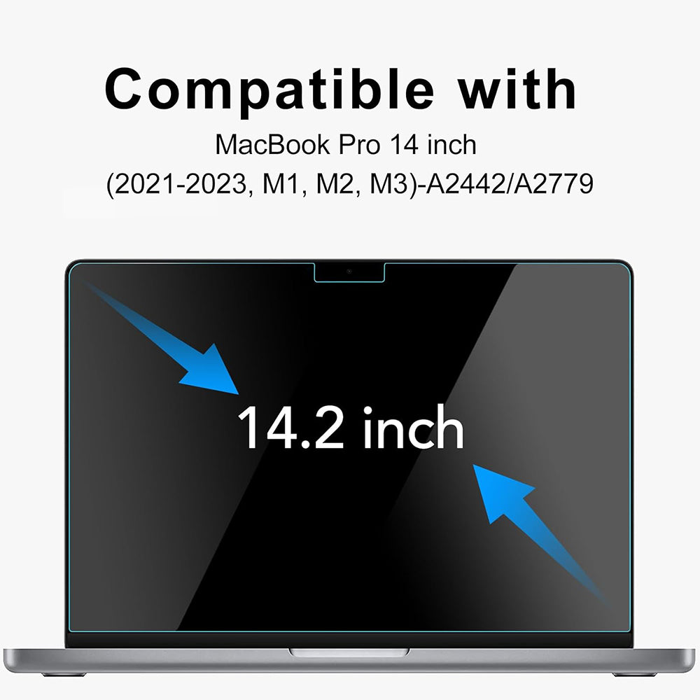 Matte Anti Blue Light Techsuit VisionProX schermbeschermfolie voor Apple MacBook Pro 14 inch (2026) / (2025) / (2024) / (2023), plastic