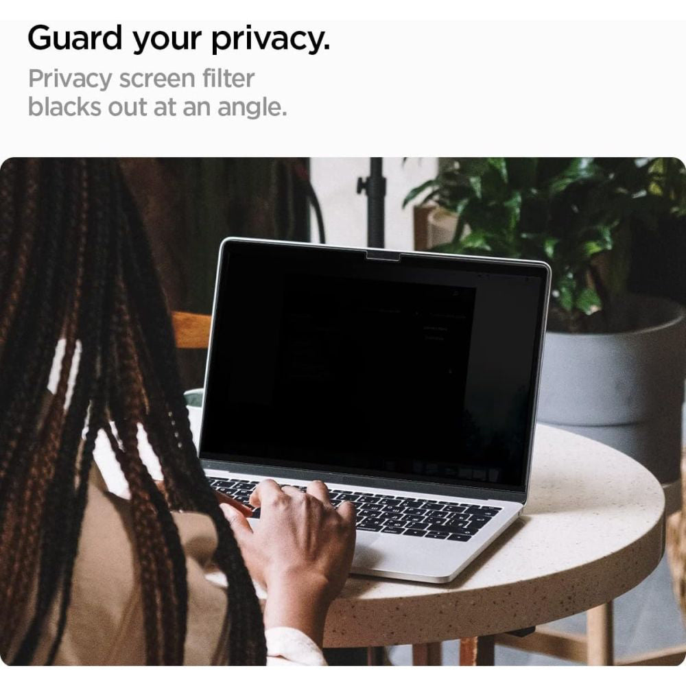 Spigen Safe View Magnetic Privacy Screen Protector Film for Apple MacBook Pro 14inch (2026) / (2025) / (2024) / (2023) / (2022) / (2021), Plastic