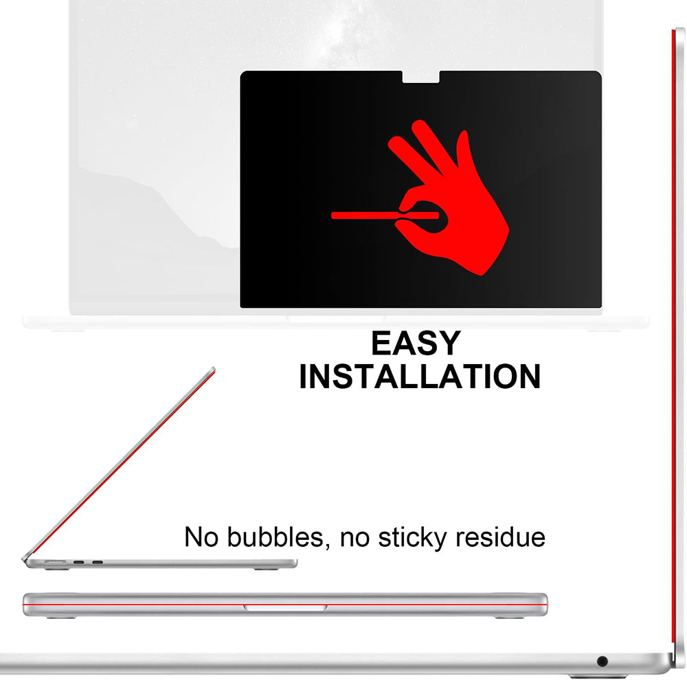 Privacy-schermfolie Techsuit VisionProX Magnetic voor Apple MacBook Pro 14inch (2024), Plastic