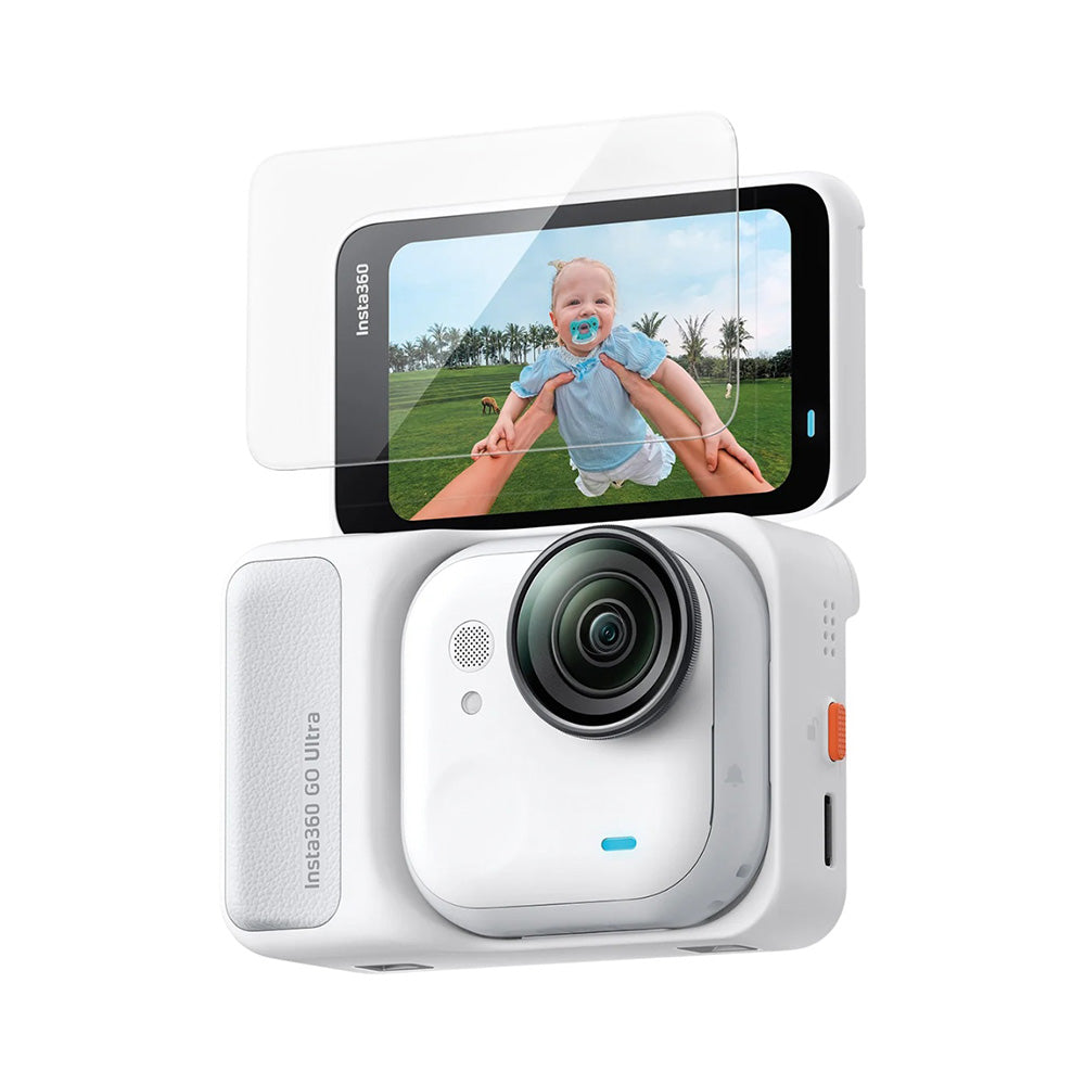 Schermbeveiligingsfolie Spigen GlastR Slim voor Insta360 Go Ultra, Gehard Glas, Set van 2 stuks AGL11171