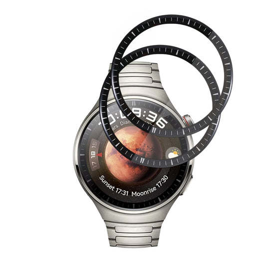 Beschermfolie Techsuit Nano Flex voor Huawei Watch 4 Pro, Set van 2 stuks, Plastic, Zwart