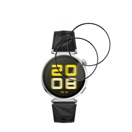 Beschermfolie Techsuit Nano Flex voor Huawei Watch GT 5 41mm, Set van 2 stuks, Plastic, Zwart