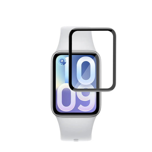 Techsuit Nano Flex Beschermfolie voor Xiaomi Smart Band 10 Pro, Set van 2 stuks, Plastic, Zwart