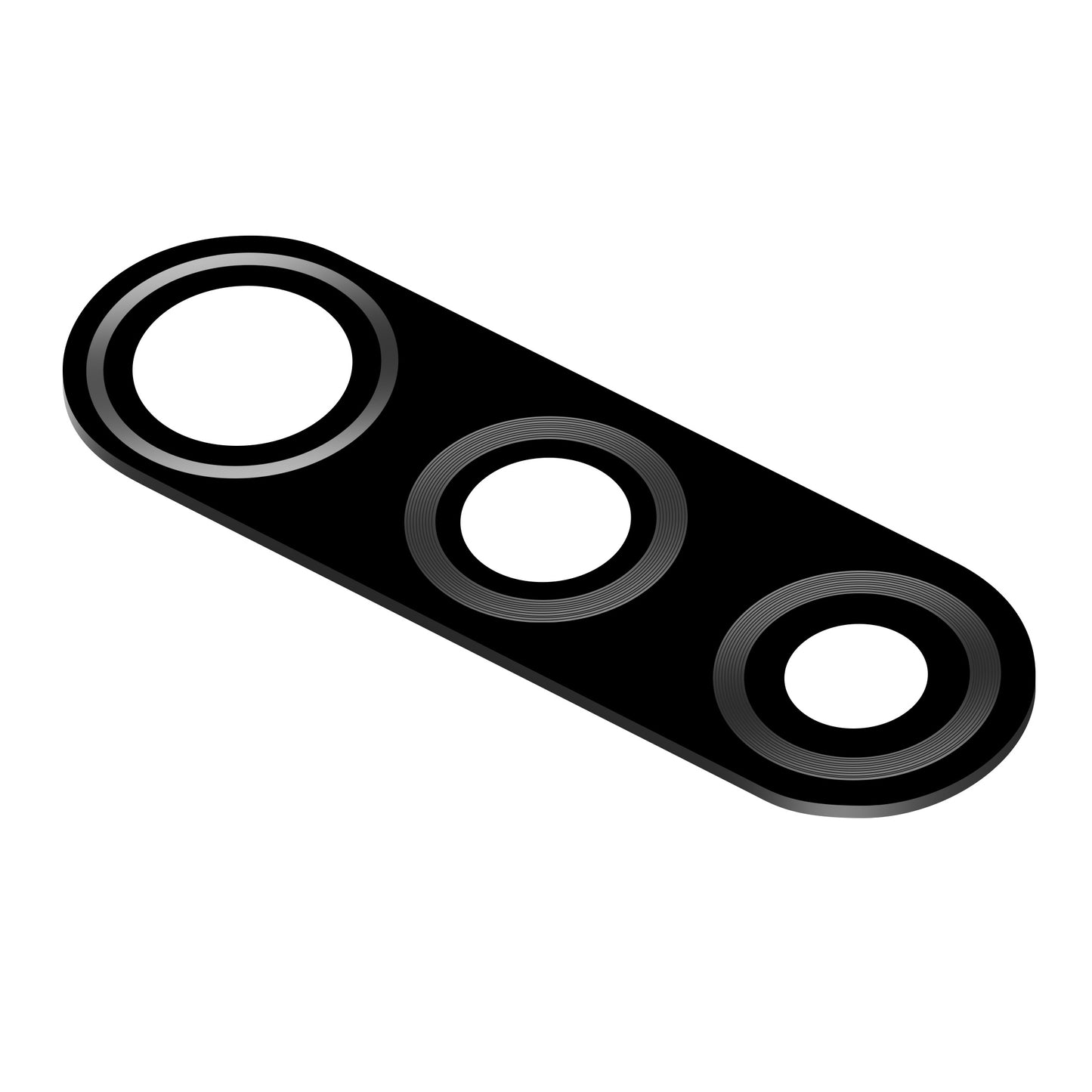 Achterste cameraglas Xiaomi Redmi 9, zwart