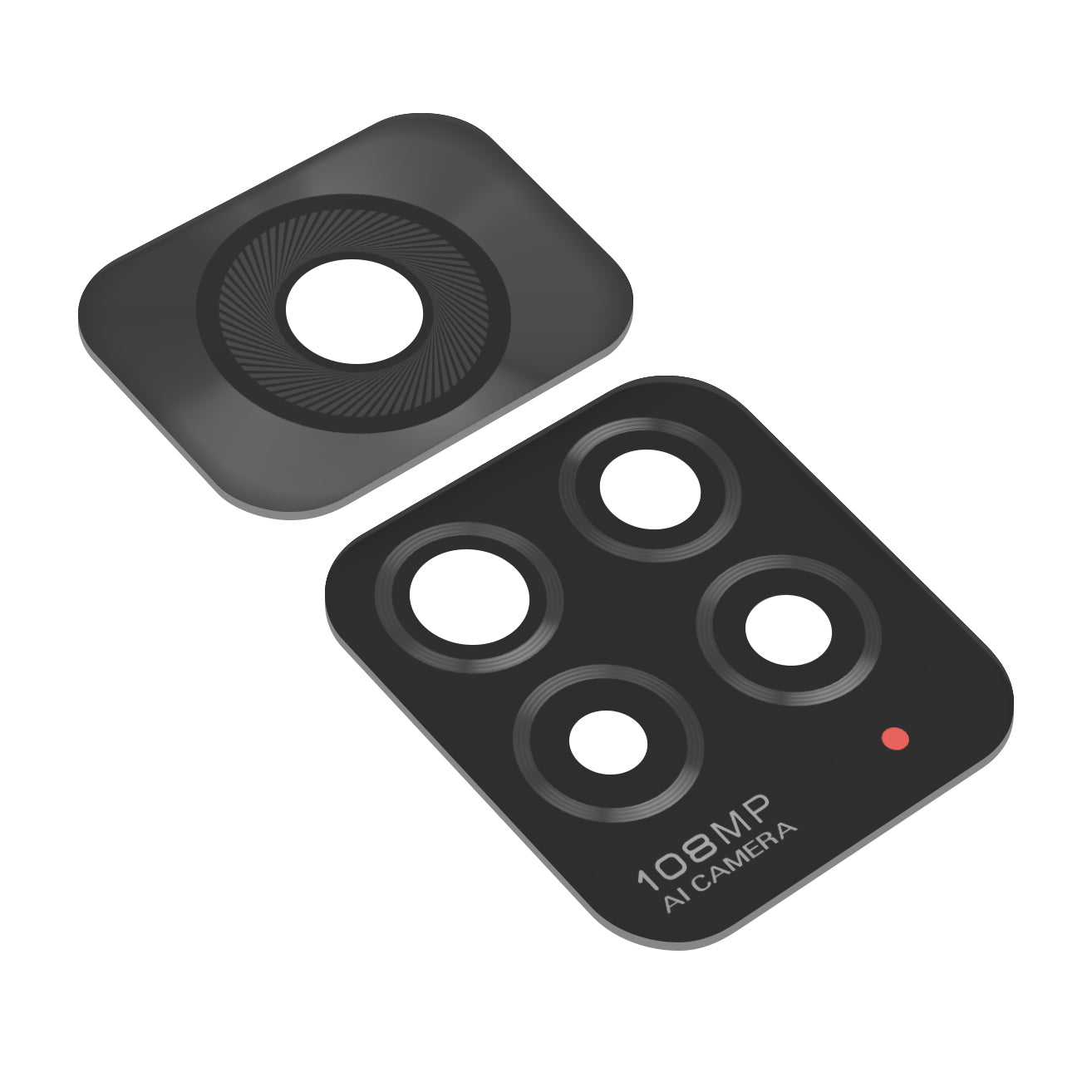 Achtercamera Glas Xiaomi Redmi Note 11S, Zwart