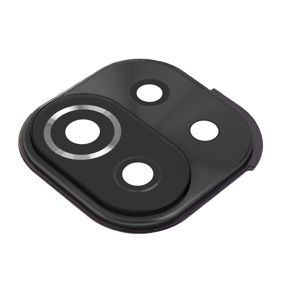 Achtercamera-glas Xiaomi Mi 11 Lite 5G / 11 Lite, met frame, zwart